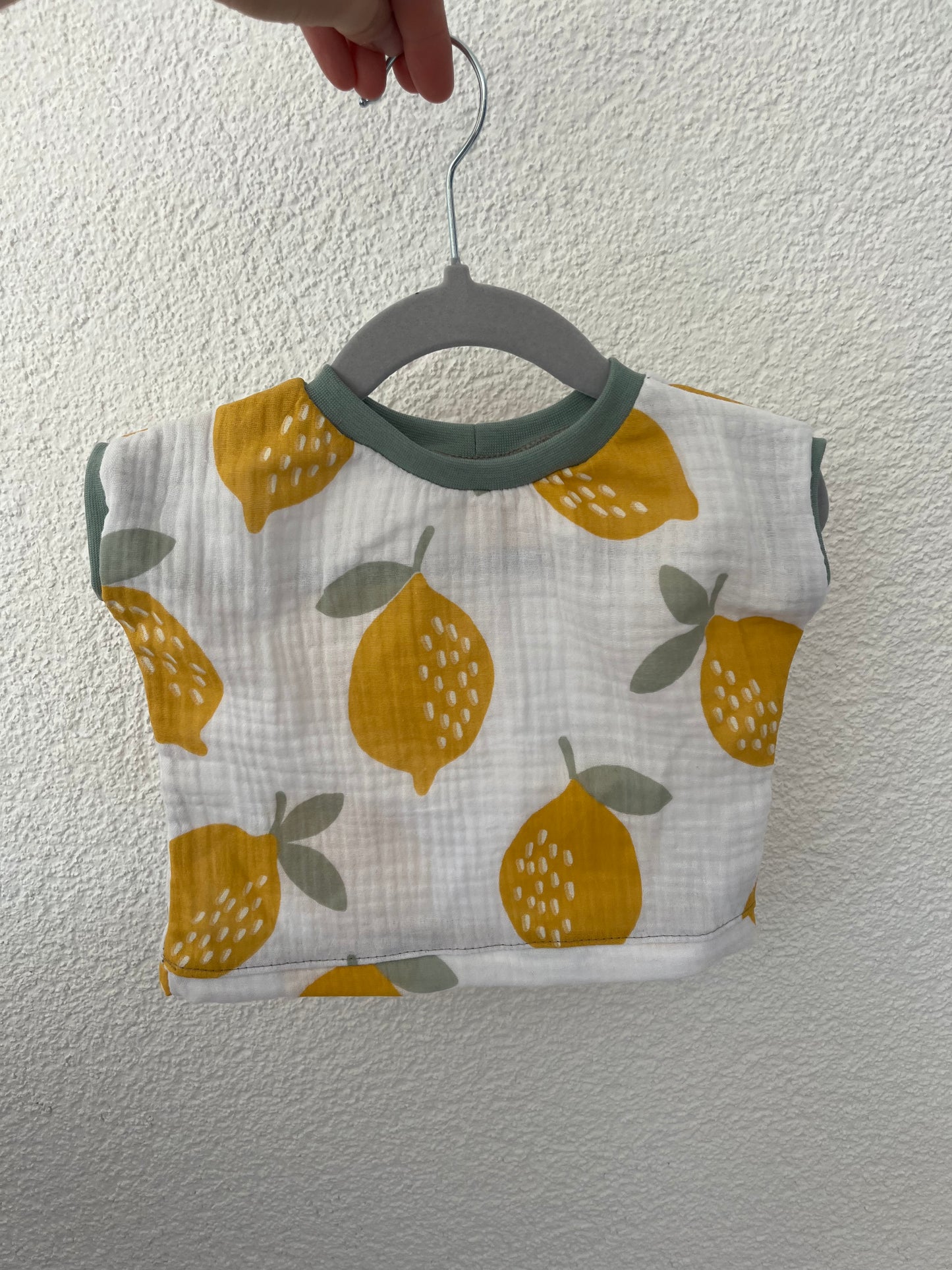 Musselin T-Shirt Zitronen