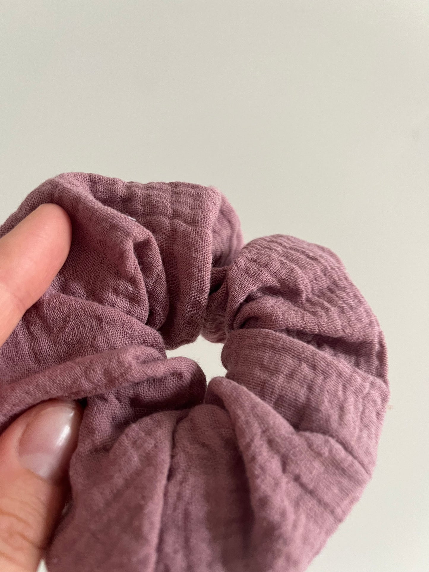 Scrunchie Musselin Mauve