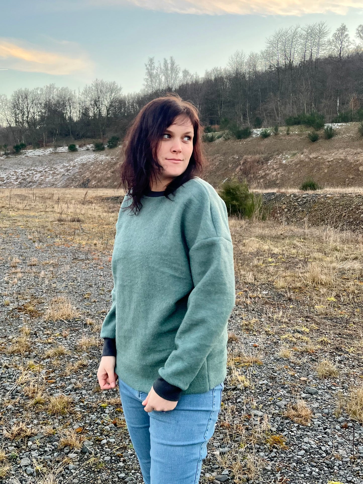 Wollfleece Sweater Colourblock