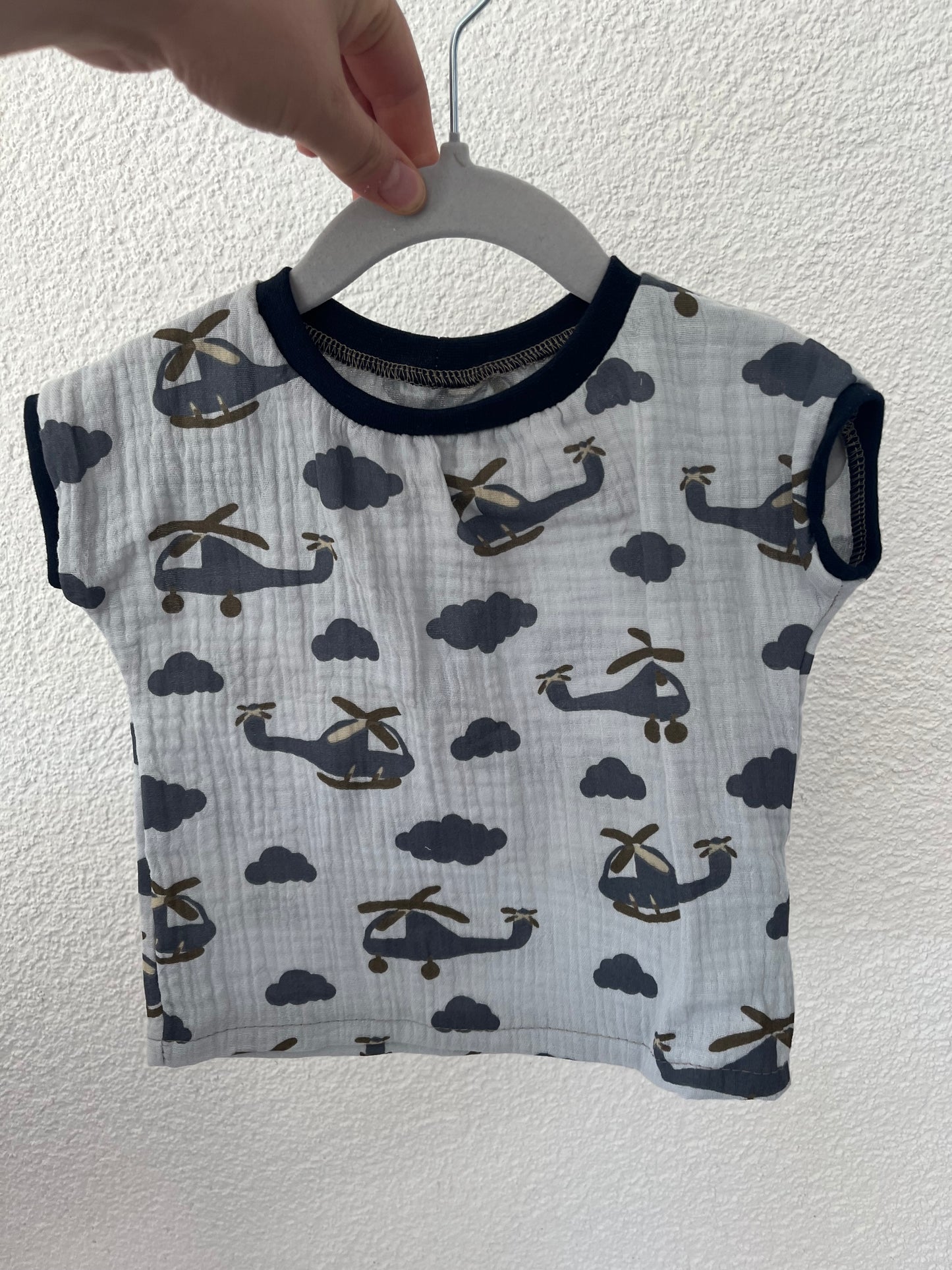 Musselin T-Shirt Hubschrauber