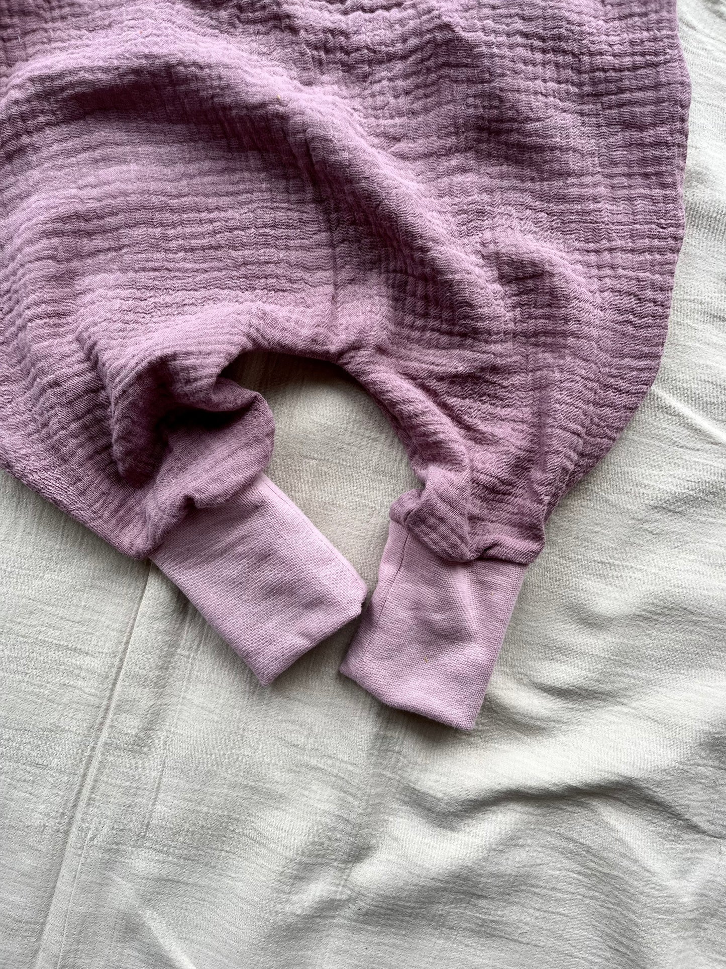Musselin Strampelsack - mauve