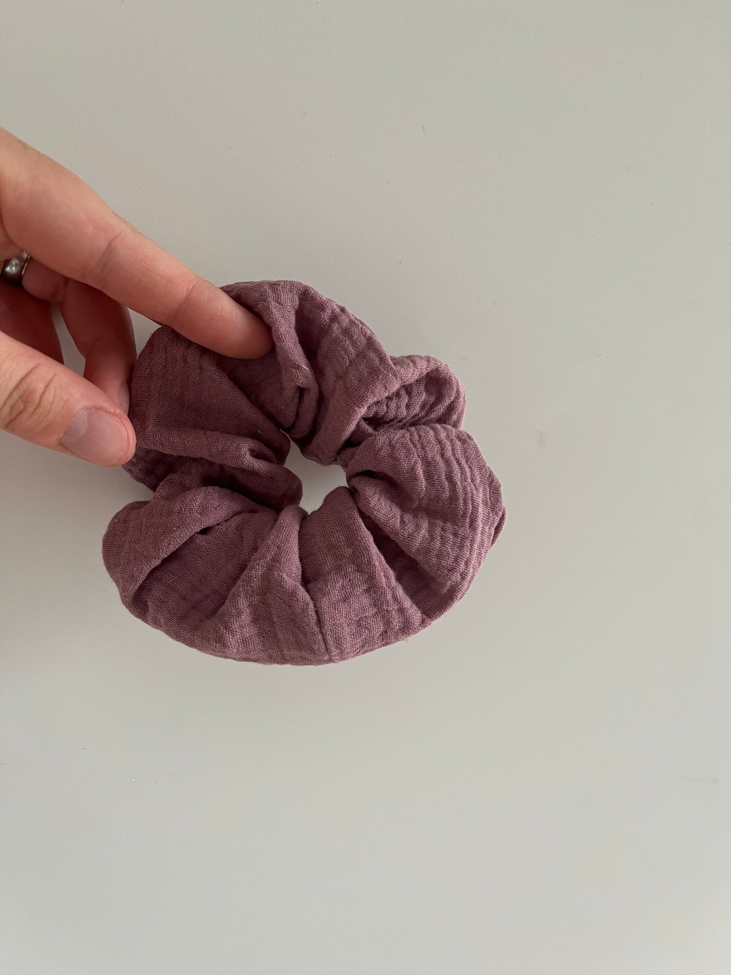 Scrunchie Musselin Mauve