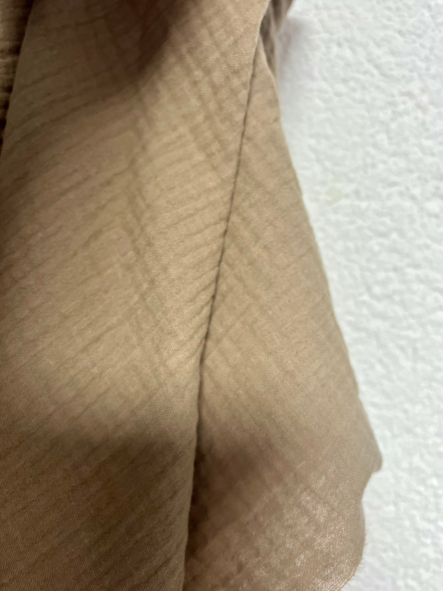 Halstuch Musselin Uni Beige