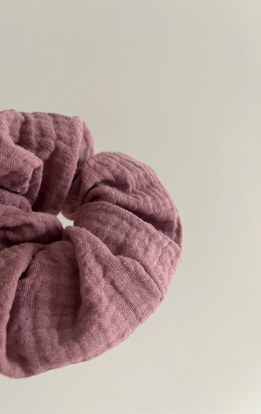 Scrunchie Musselin Mauve