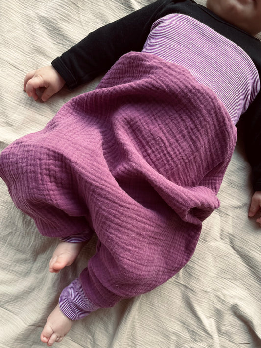 Musselin Strampelsack - beere