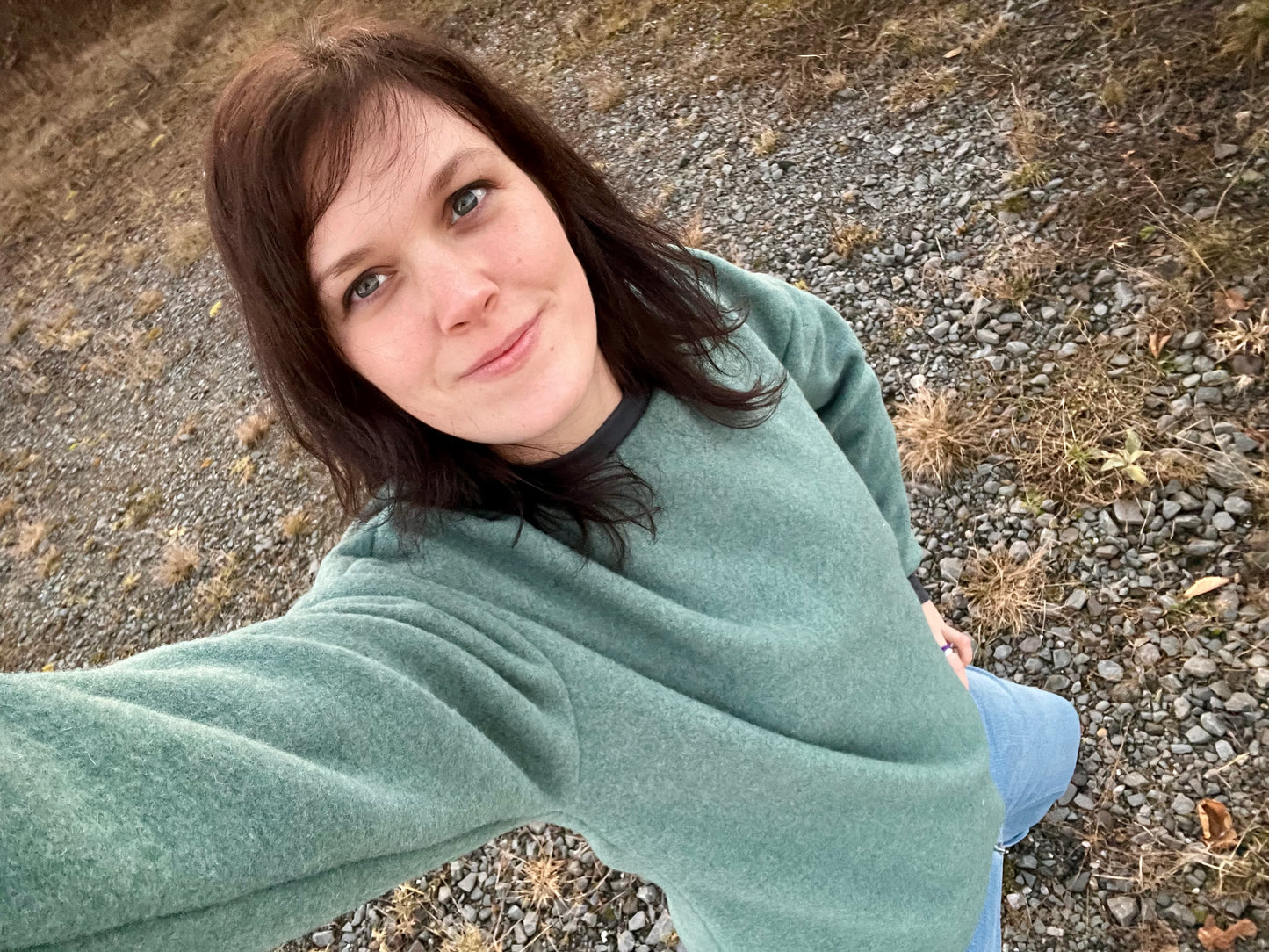 Wollfleece Sweater aus 100% Schurwolle