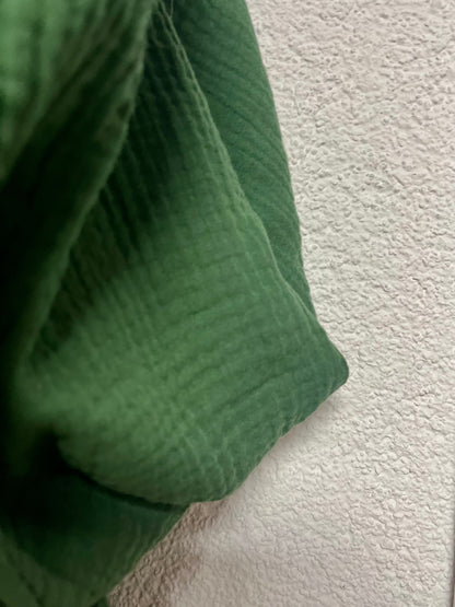 Halstuch Musselin Uni Waldgrün