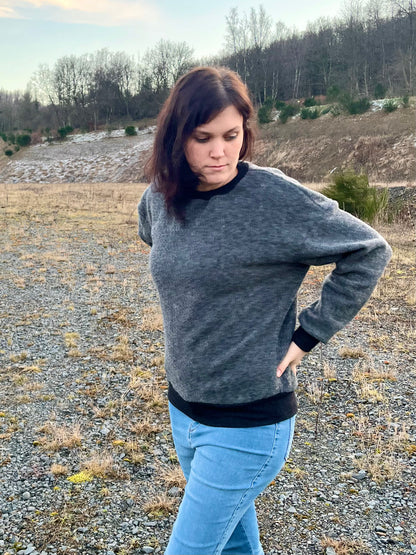 Wollfleece Sweater aus 100% Schurwolle