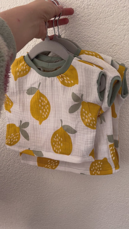 Musselin T-Shirt Zitronen